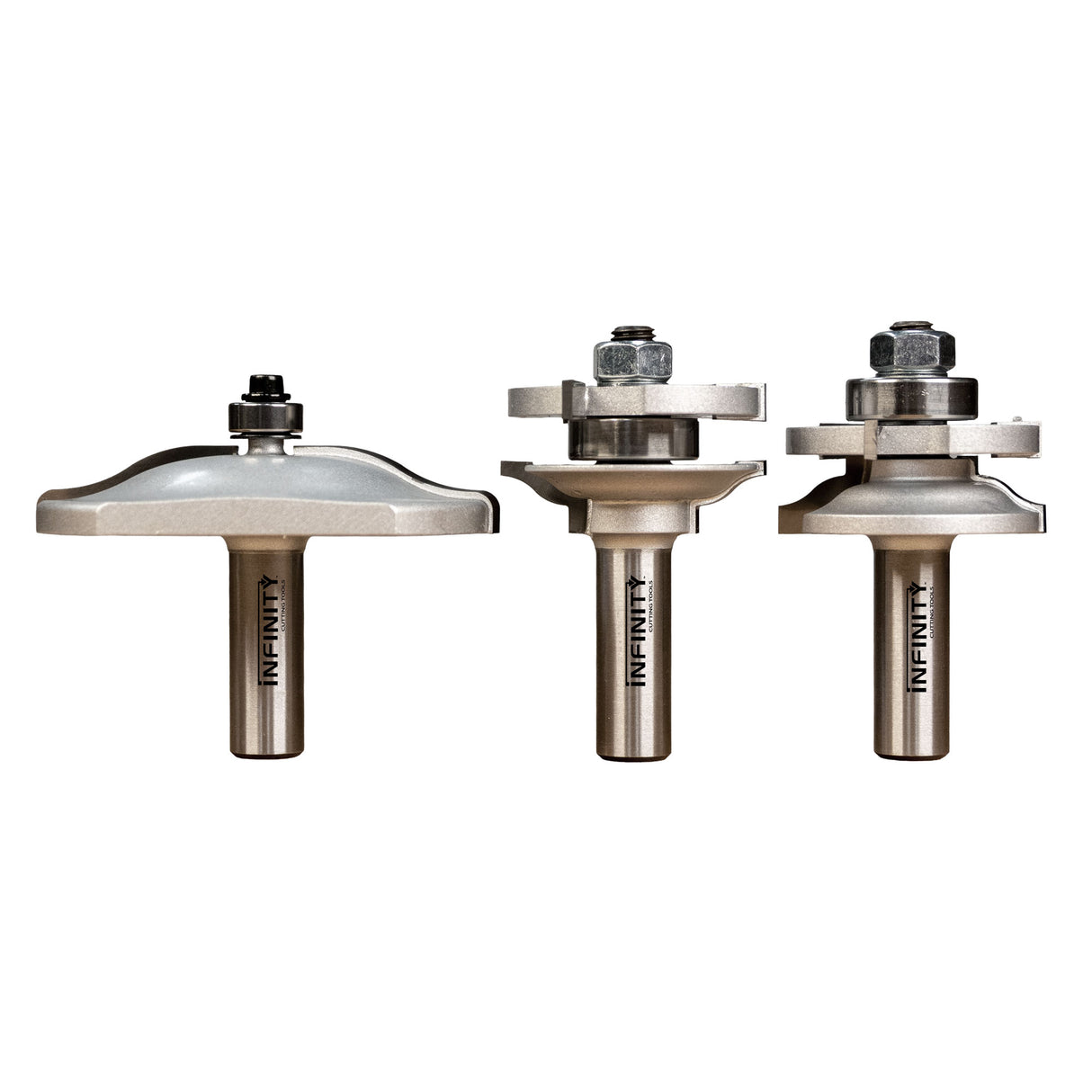 Infinity Tools 1/2" Shank 3-Pc. Cabinet Door Router Bit Sets