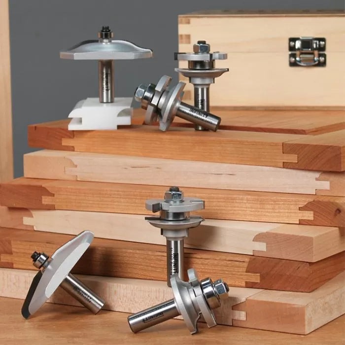 Infinity Tools 1/2" Shank 3-Pc. Cabinet Door Router Bit Sets
