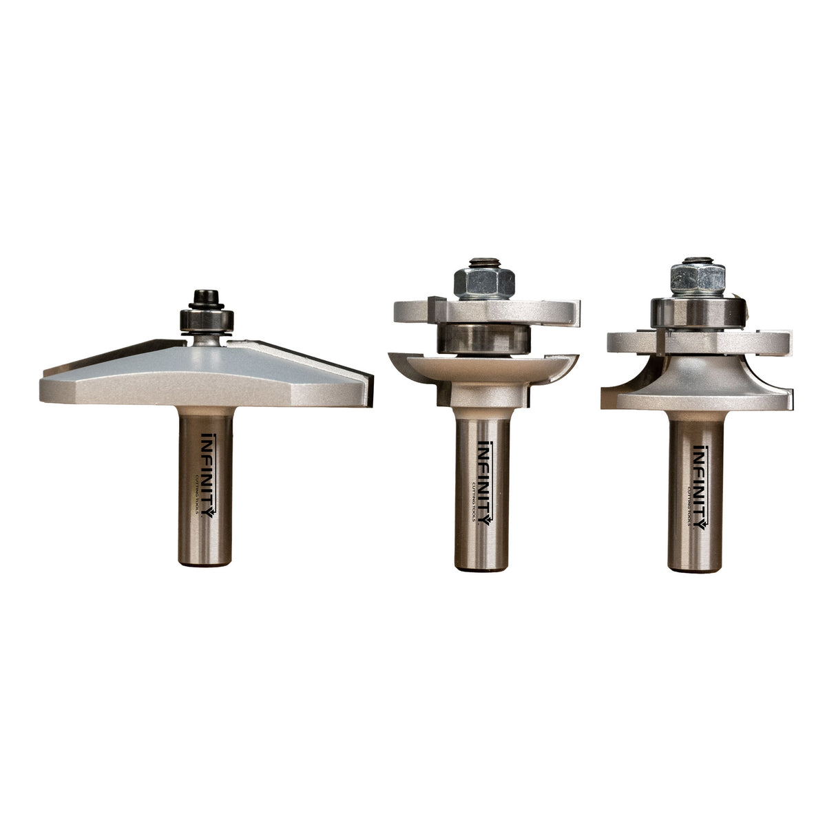 Infinity Tools 1/2" Shank 3-Pc. Cabinet Door Router Bit Sets
