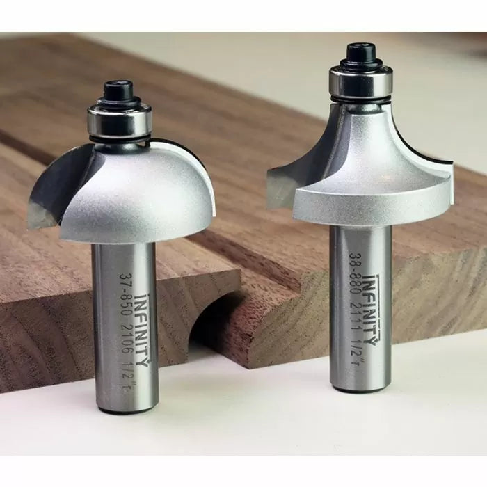 Infinity Tools 1/2" Shank Drop Leaf Table Router Bit Set