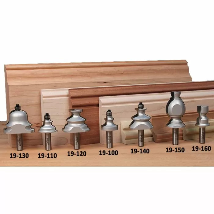 Infinity Tools 1/2" Shank 7-Pc. Colonial Period Router Bit Set