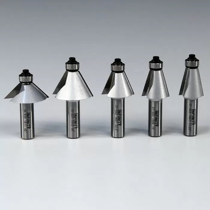 5-Pc. Chamfer Router Bit Set