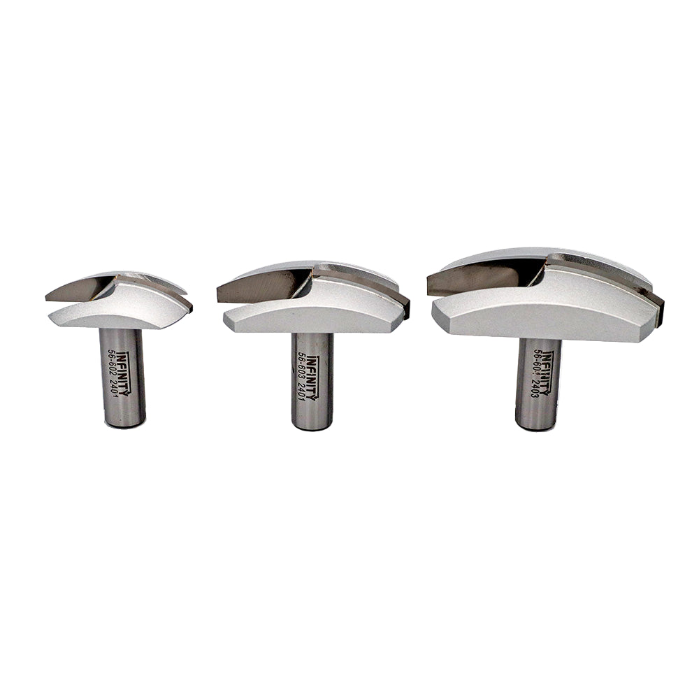 Infinity Tools 1/2" Shank Cove Crown Molding Router Bits