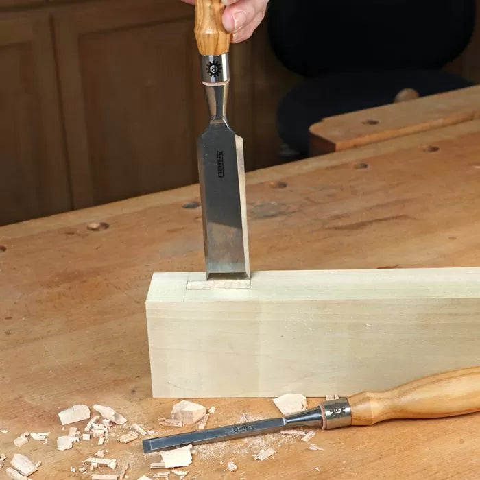 Juego de cinceles con borde biselado Richter de Narex de 8 piezas