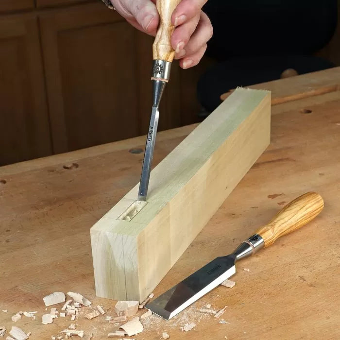 Juego de cinceles con borde biselado Richter de Narex de 8 piezas