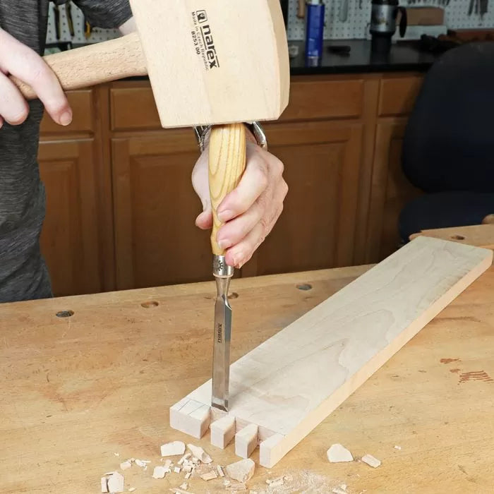 Juego de cinceles con borde biselado Richter de Narex de 8 piezas