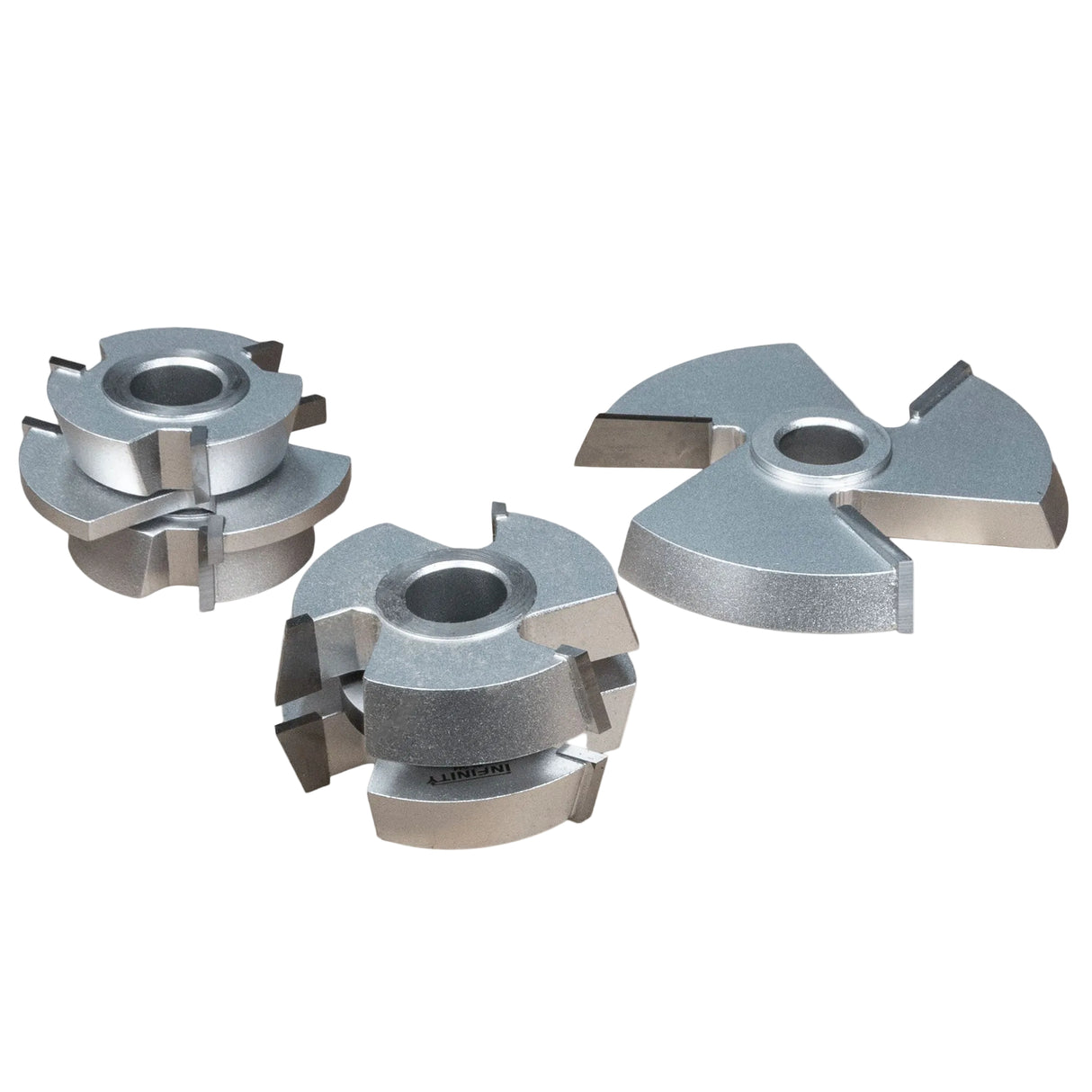 Juegos de cortadores para perfilar rieles y montantes para interiores y exteriores de Infinity Tools, orificio de 3/4"