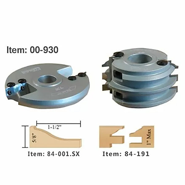 Infinity Tools 2-Pc. Kitchen Door Shaper Cutter Sets, 1-1/4" Bore