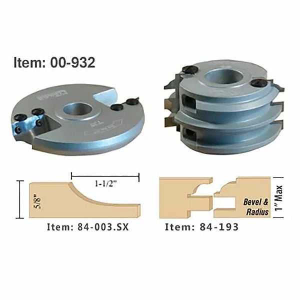 Infinity Tools 2-Pc. Kitchen Door Shaper Cutter Sets, 1-1/4" Bore