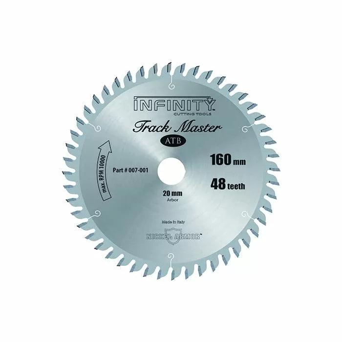 160mm x 48T x 20mm Bore Track Master Saw Blade