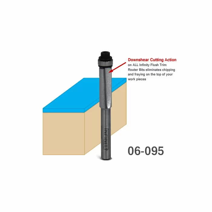 Infinity Tools 4-Pc. Carpenter Flush Trim Router Bit Set