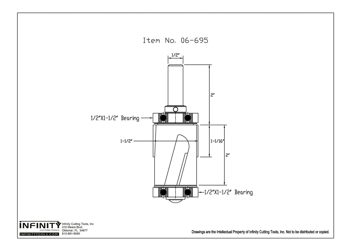 Infinity Tools 7-Pc. Mega Flush Trim Router Bit Master Set