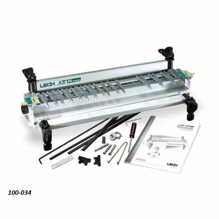 Leigh D4R Pro Dovetail Jig + D24 Vacuum & Router Support Accessory With Infinity Tools 16 Pc. Dovetail Router Bit Set & Quick Snap Dust Collection System