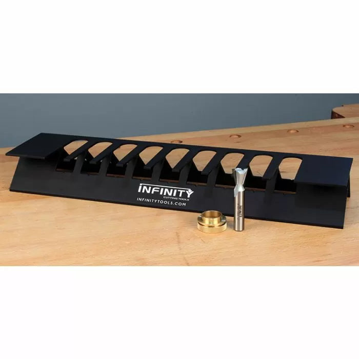 18" Tapered Dovetail Spline Router Jig With Router Bit & Bushing