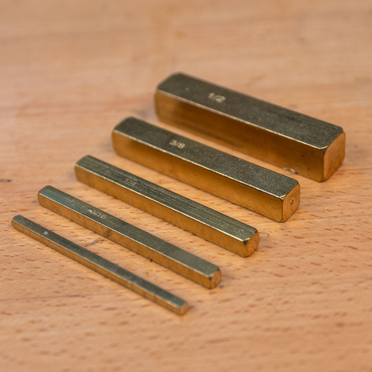 Infinity Tools 5-Pc. Brass Bar Set For Tool Set-Up