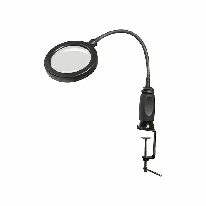 Magnifying LED Work Light With Dual Power & Dual Clamping