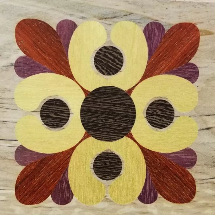 Floral Square - Multi-Layer Inlay System