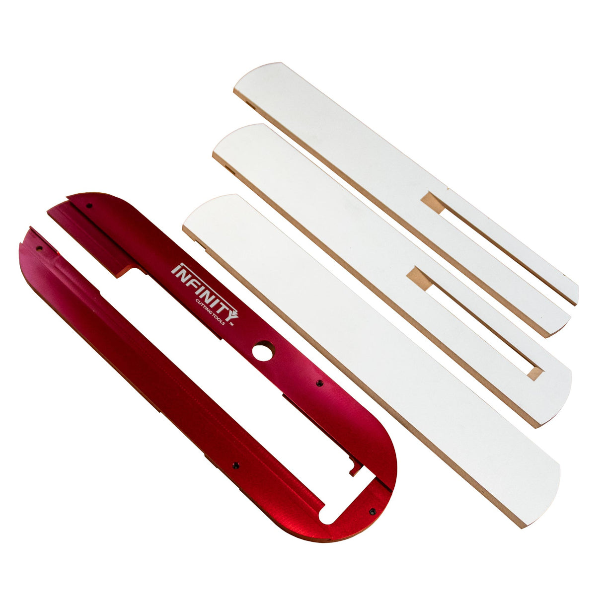 Infinity Tools SawStop Z.C.I. for Cabinet & Contractor Saws, Throat Plate & 3-Pc. insert Pack