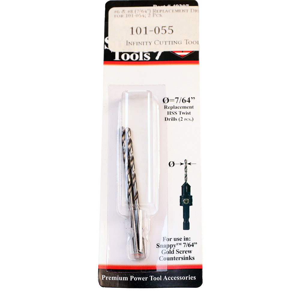 Make it Snappy Tools Replacement Drill For Straight Countersinks, 2 pcs.