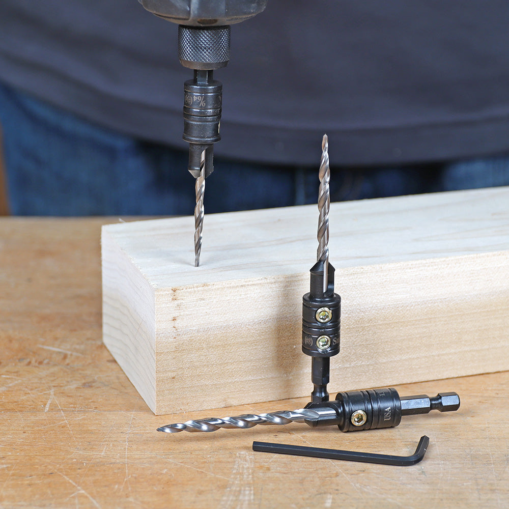 Make it Snappy Tools 3-Piece HSS Tapered Countersink Bit Set