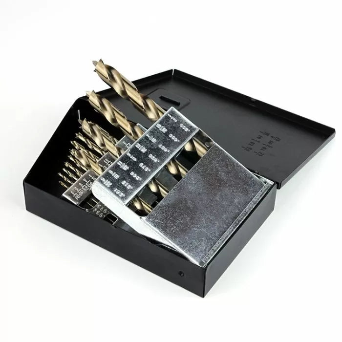 Viking Burrout™ Super Premium 14-Piece Imperial Brad Point Drill Bit Set