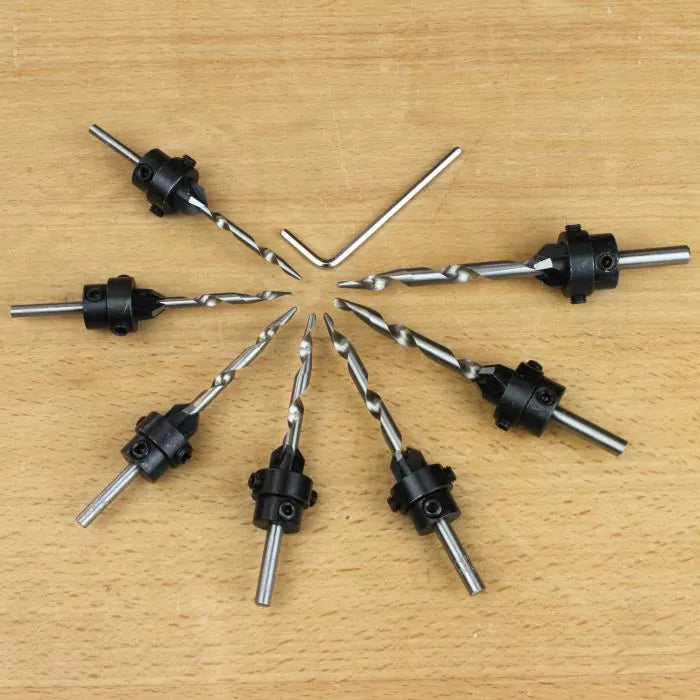 7-Pc. Tapered Drill & Countersink Set