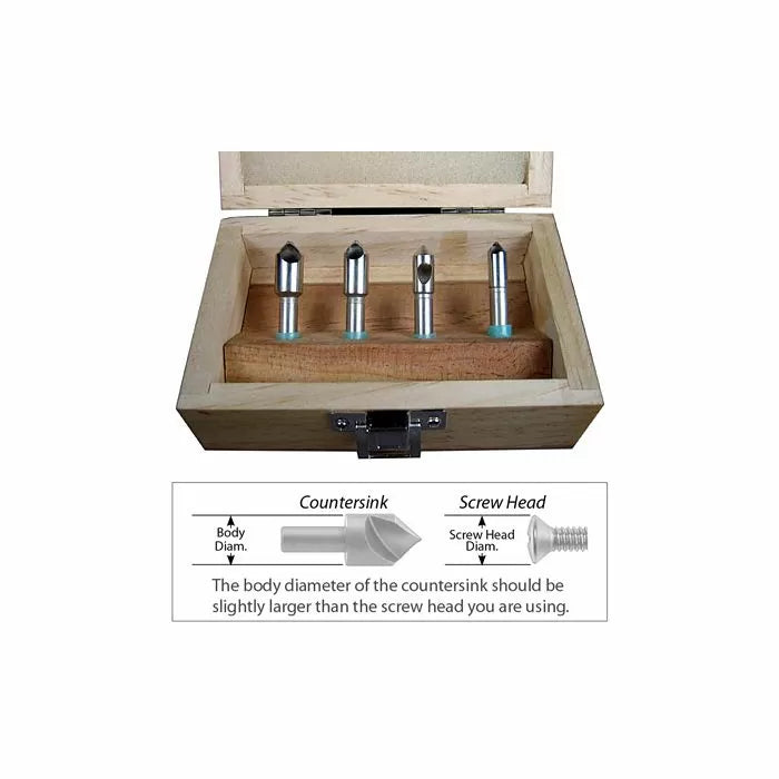4-Pc. 82° Professional Countersink Set