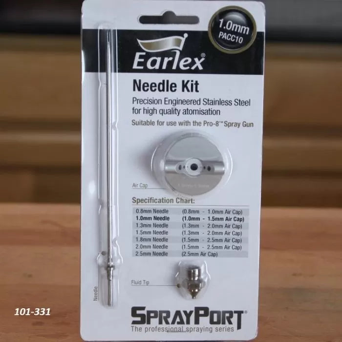 Punta de fluido Earlex: aguja, punta de fluido y tapa de aire para Earlex 6300