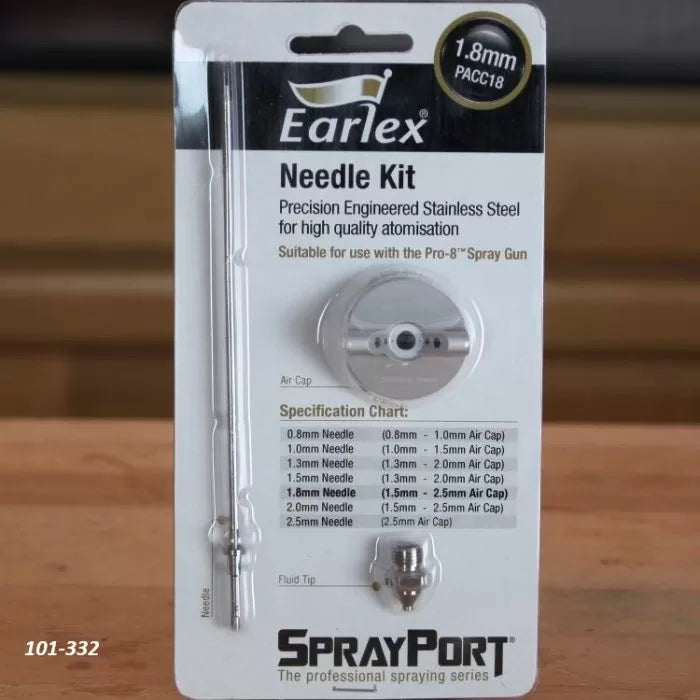 Punta de fluido Earlex: aguja, punta de fluido y tapa de aire para Earlex 6300