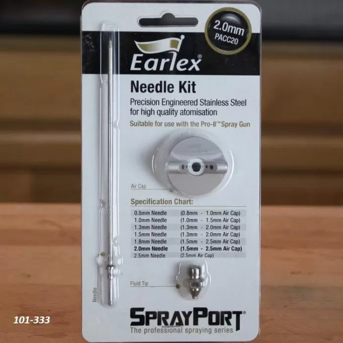 Punta de fluido Earlex: aguja, punta de fluido y tapa de aire para Earlex 6300