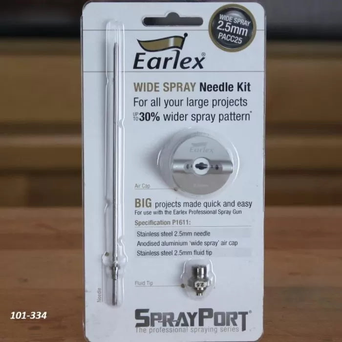 Punta de fluido Earlex: aguja, punta de fluido y tapa de aire para Earlex 6300