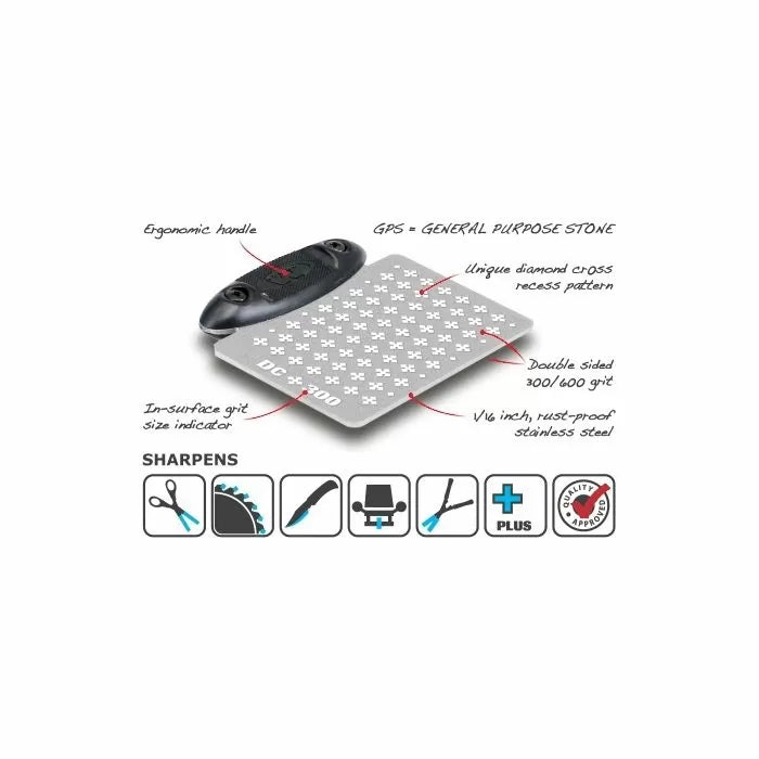 Diamond Cross Credit Card Diamond Stone, 300/600-grit