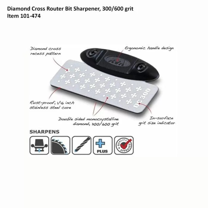 M-Power 6-Pc. Diamond Cross Tool Sharpener's Package