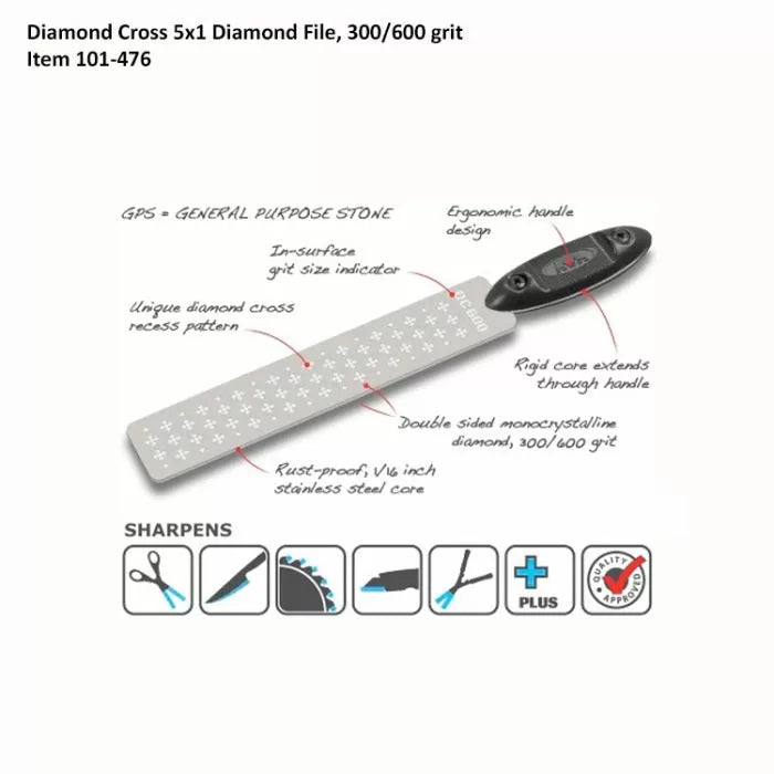 M-Power 6-Pc. Diamond Cross Tool Sharpener's Package