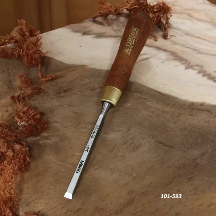 Cinceles de banco Narex Wood Line Plus, tamaños imperiales reales