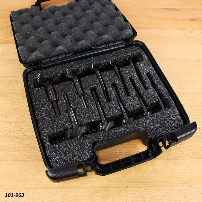 Famag 10-Pc. Bormax HSS Forstner Bit Set w/ Custom Case