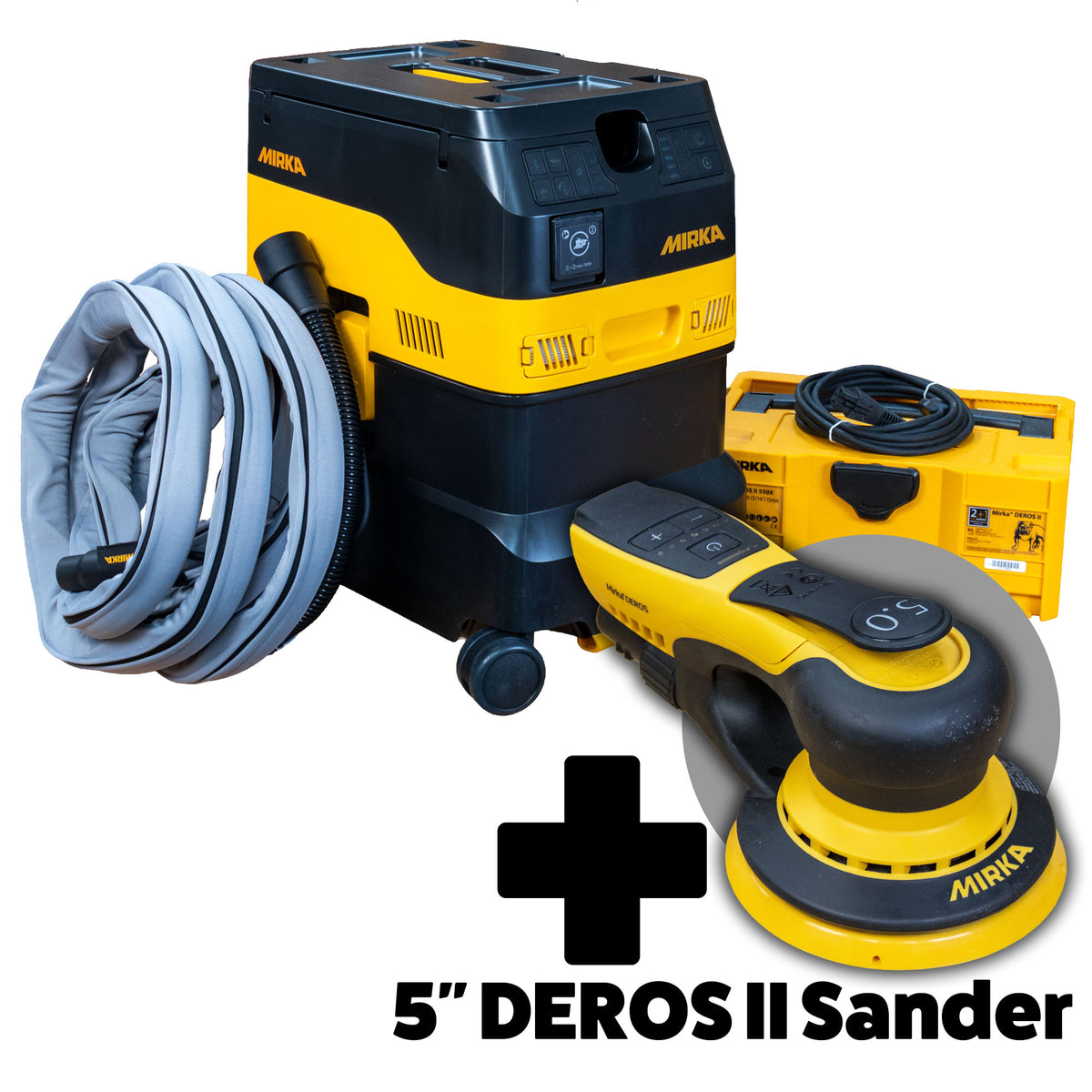 Mirka Dust-Free Sanding System GEN II with 5" DEROS II + DEXOS 1230
