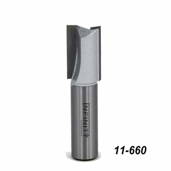 Brocas para enrutador rectas con vástago de 1/2" de Infinity Tools