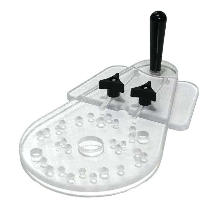 Placa base para enrutador con mango en D universal de Infinity Tools, tamaño completo