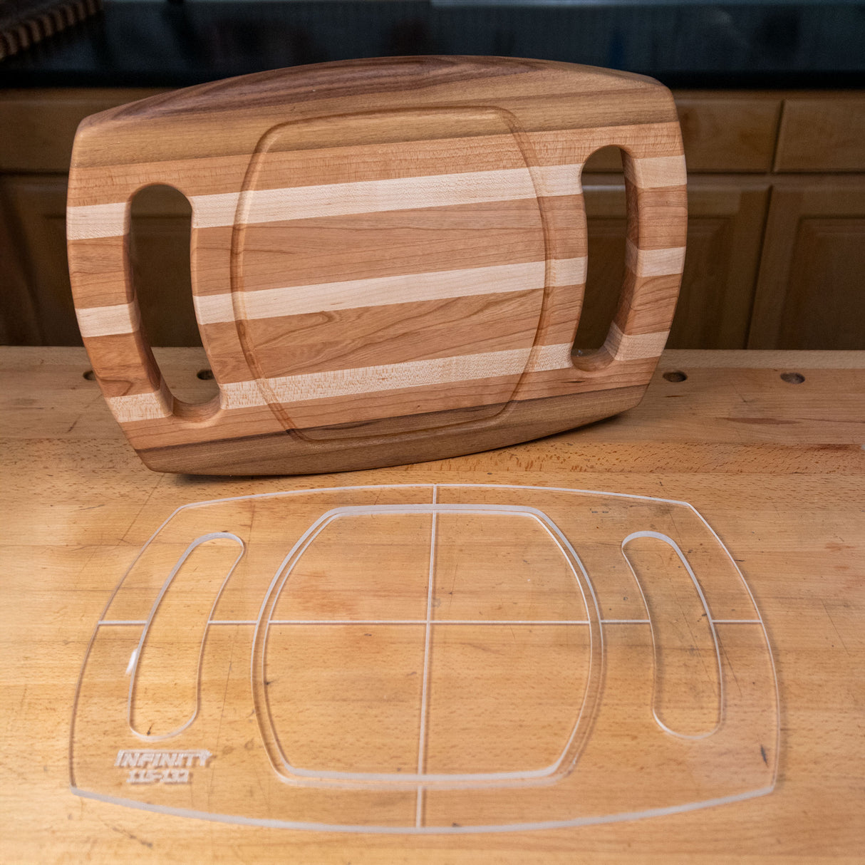 Infinity Tools Rectangular Cutting Board Templates