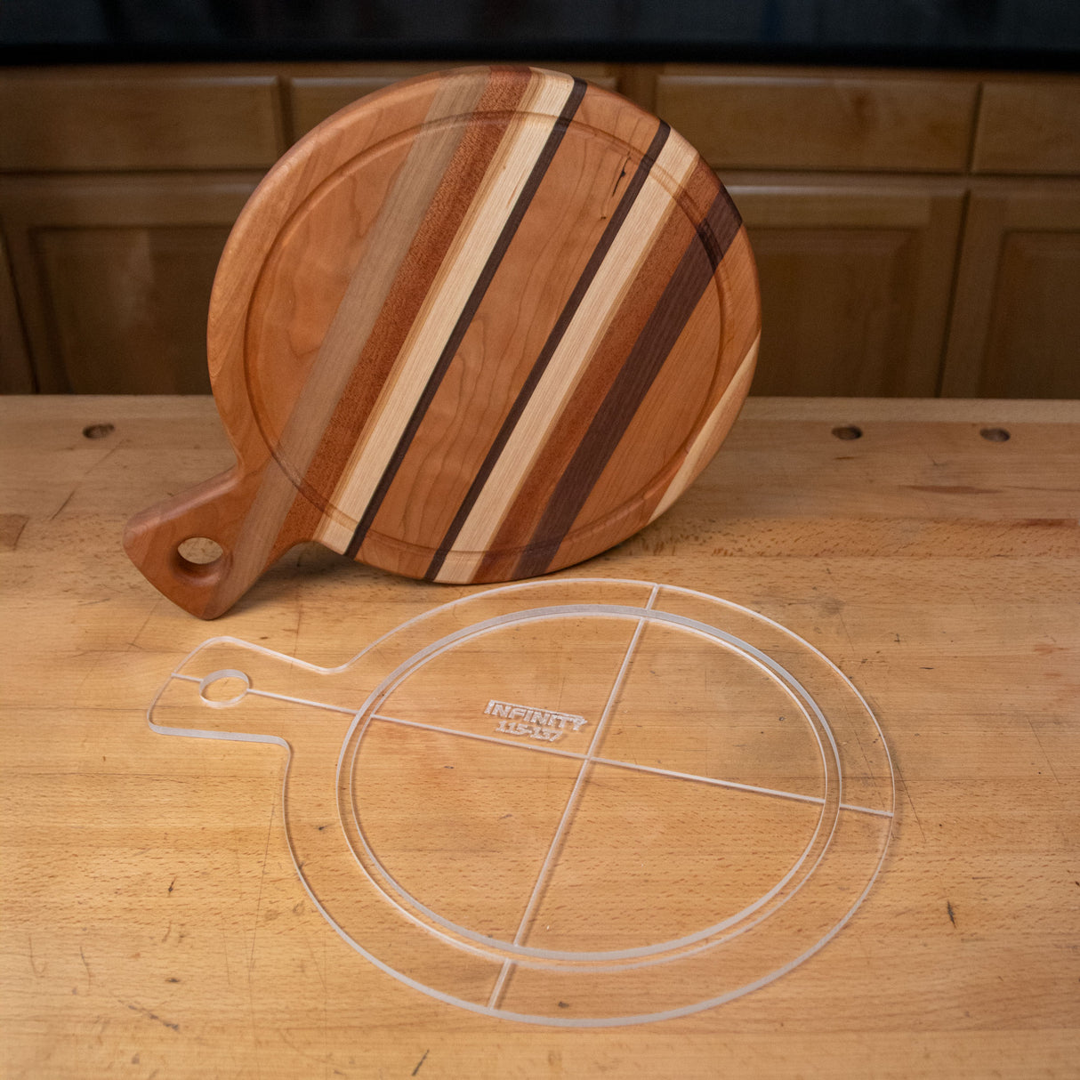 Infinity Tools Round Cutting Board Templates
