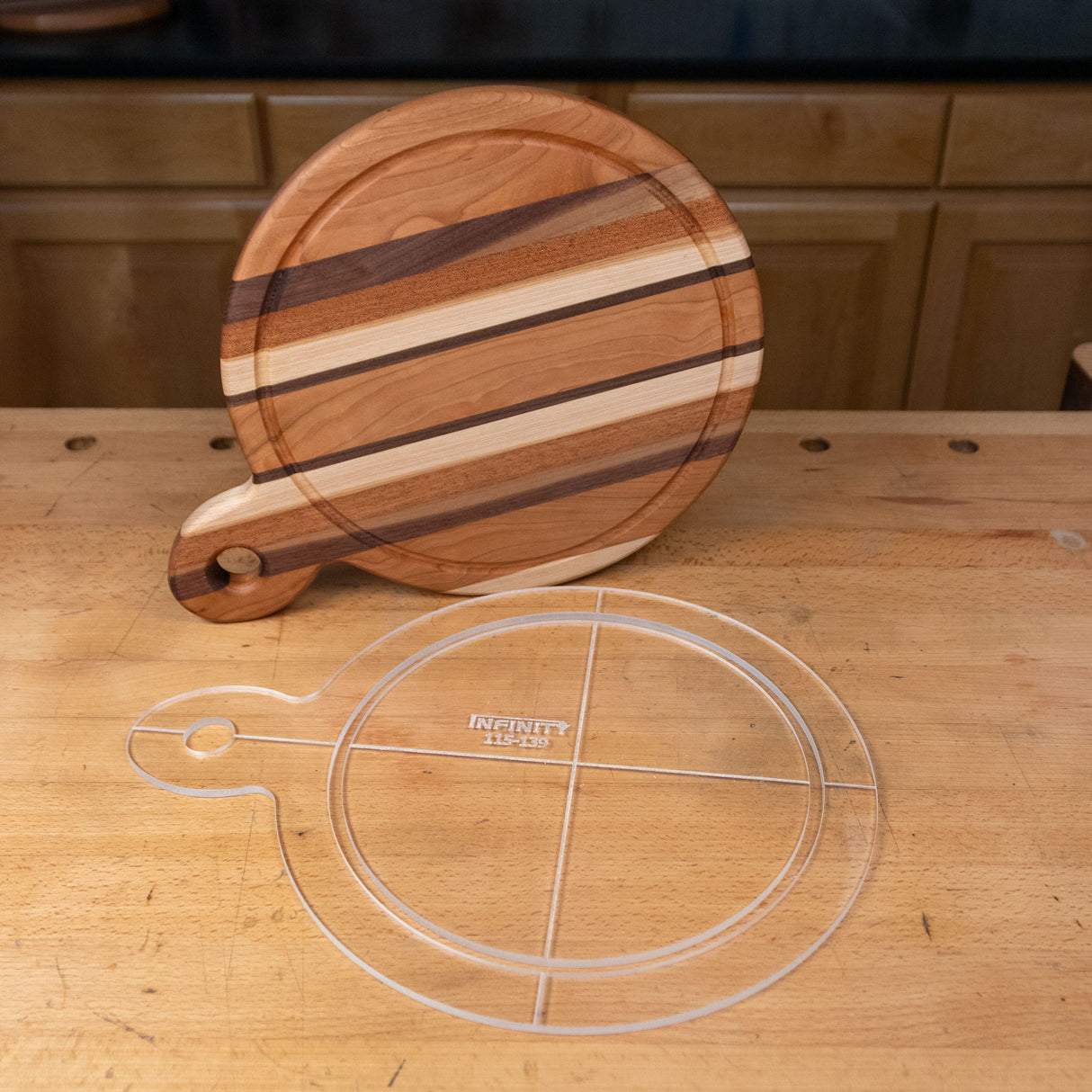 Infinity Tools Round Cutting Board Templates