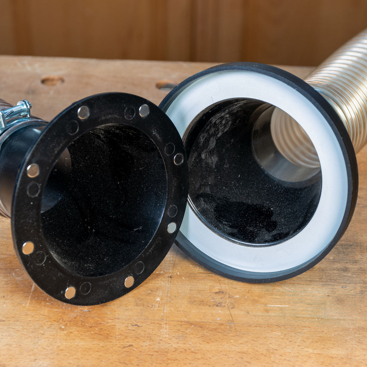 Infinity Tools MagSnap Dust Collection Ports with Hose Clamp