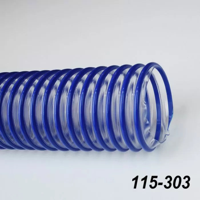 Anti-Static PVC Dust Collection Hose, 10 Feet.
