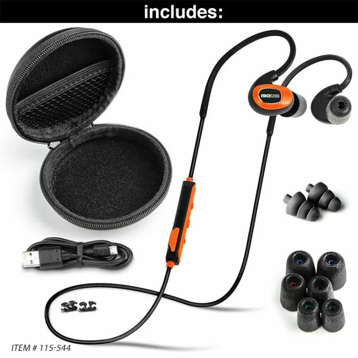 ISOTunes Bluetooth Noise Isolating Earbuds, OSHA Approved