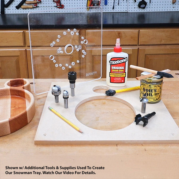 Infinity Tools 4-Pc. Christmas Tray Template Package