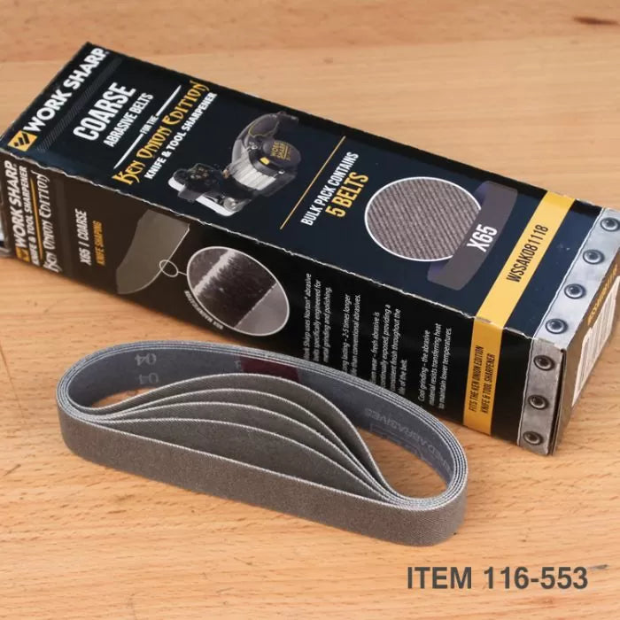 Work Sharp Ken Onion Edition
Knife and Tool Sharpener Replacement Belts