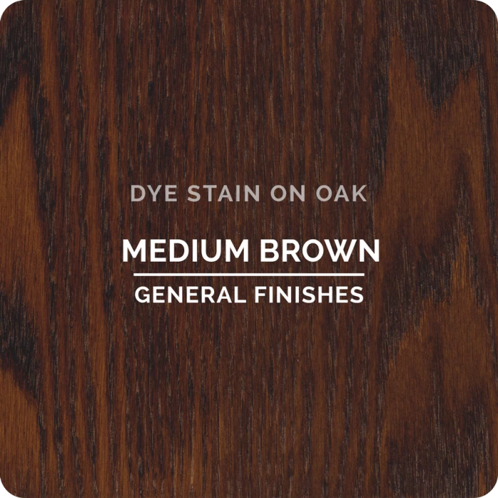General Finishes Water Based Dye Stain, Medium Brown