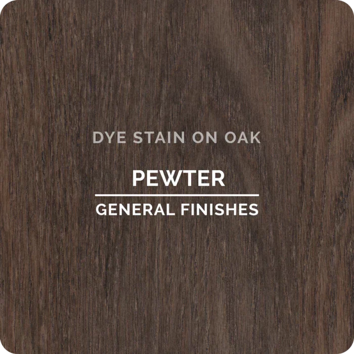 General Finishes Water Based Dye Stain, Pewter