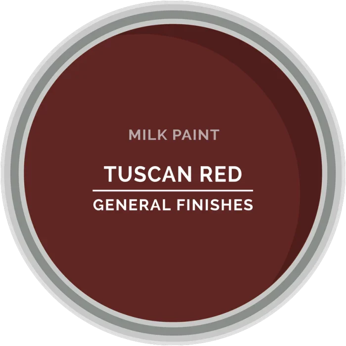 Pintura de leche General Finishes, rojo toscano